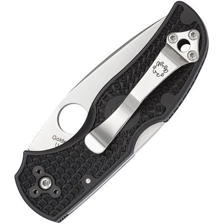 Spyderco 41PBBK5 Native 5 Lockback Plain Stainless Blade Knife With Black Textured FRN Handle 2 Spyderco 41PBBK5 Native 5 Lockback Plain Stainless Blade Knife With Black Textured FRN Handle - Image 2