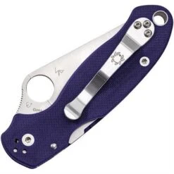 Spyderco 223GPDBL Para 3 Compression Lock Linerlock Folding Satin Finish Blade Pocket Knife With Blue G10 Handle 3 Spyderco 223GPDBL Para 3 Compression Lock Linerlock Folding Satin Finish Blade Pocket Knife With Blue G10 Handle -Spyderco Knives 113960
