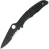 Spyderco 10PSBBK Endura 4 Part Serrated Blade Lockback Folding Pocket Knife