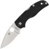 Spyderco 41GP5 Native Lockback Folding Pocket Spear Point Blade Knife With Black G-10 Handles