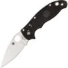 Spyderco 101PBK2 Manix 2 Black Folding Pocket Knife With Black Fiberglass Handle