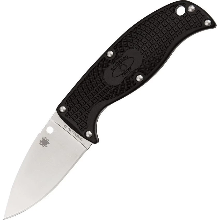 Spyderco FB31PBK Enuff Fixed Blade Knife 1 Spyderco FB31PBK Enuff Fixed Blade Knife
