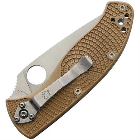 Spyderco 122PSTN Tenacious Linerlock Knife Tan FRN 2 Spyderco 122PSTN Tenacious Linerlock Knife Tan FRN - Image 2