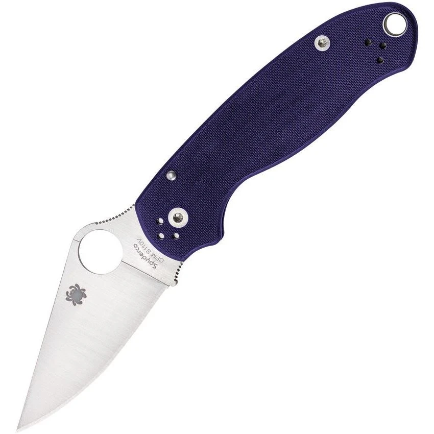 Spyderco 223GPDBL Para 3 Compression Lock Linerlock Folding Satin Finish Blade Pocket Knife With Blue G10 Handle 1 Spyderco 223GPDBL Para 3 Compression Lock Linerlock Folding Satin Finish Blade Pocket Knife With Blue G10 Handle