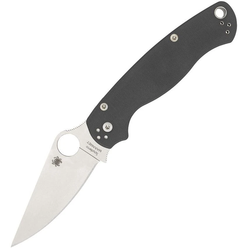 Spyderco 81GPDGY2 Para Military Maxamet Tool Steel Blade Knife With Gray G10 Handle 1 Spyderco 81GPDGY2 Para Military Maxamet Tool Steel Blade Knife With Gray G10 Handle