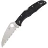 Spyderco 10FSWCBK Endura 4 Lockback Knife With Black Texture FRN Handle