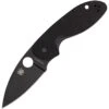 Spyderco 216GPBBK Efficient Linerlock Knife Knife With Black G10 Handle