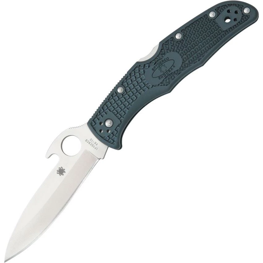 Spyderco 10PGYW Endura 4 Lockback Knife Wave 1 Spyderco 10PGYW Endura 4 Lockback Knife Wave