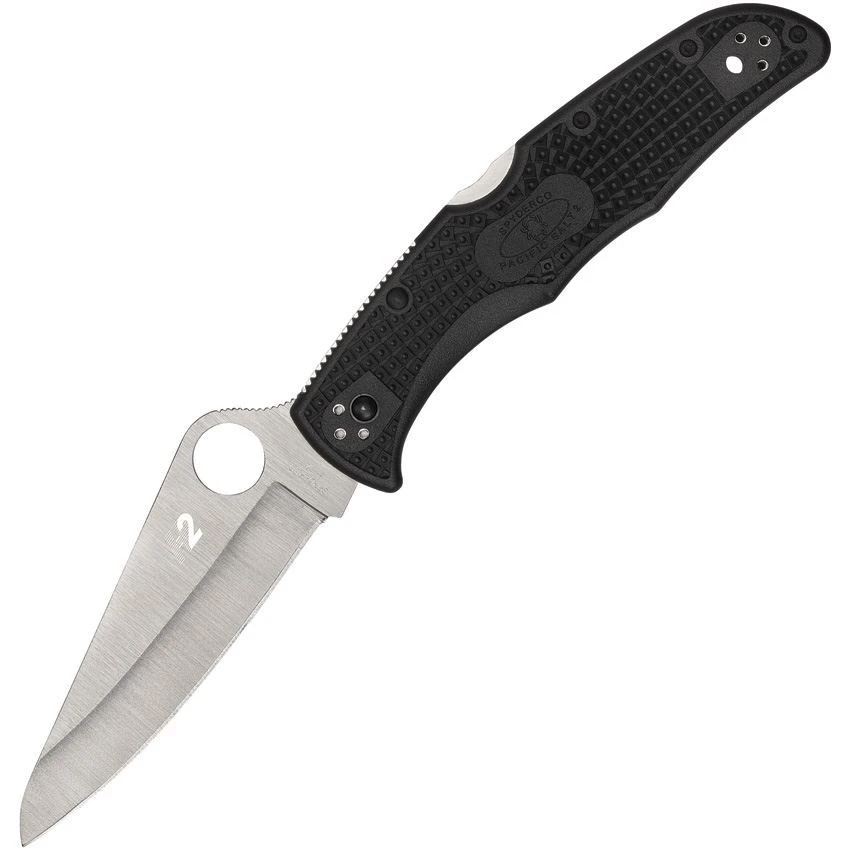 Spyderco 91PBK2 Pacific Salt 2 Lockback Knife Black 1 Spyderco 91PBK2 Pacific Salt 2 Lockback Knife Black
