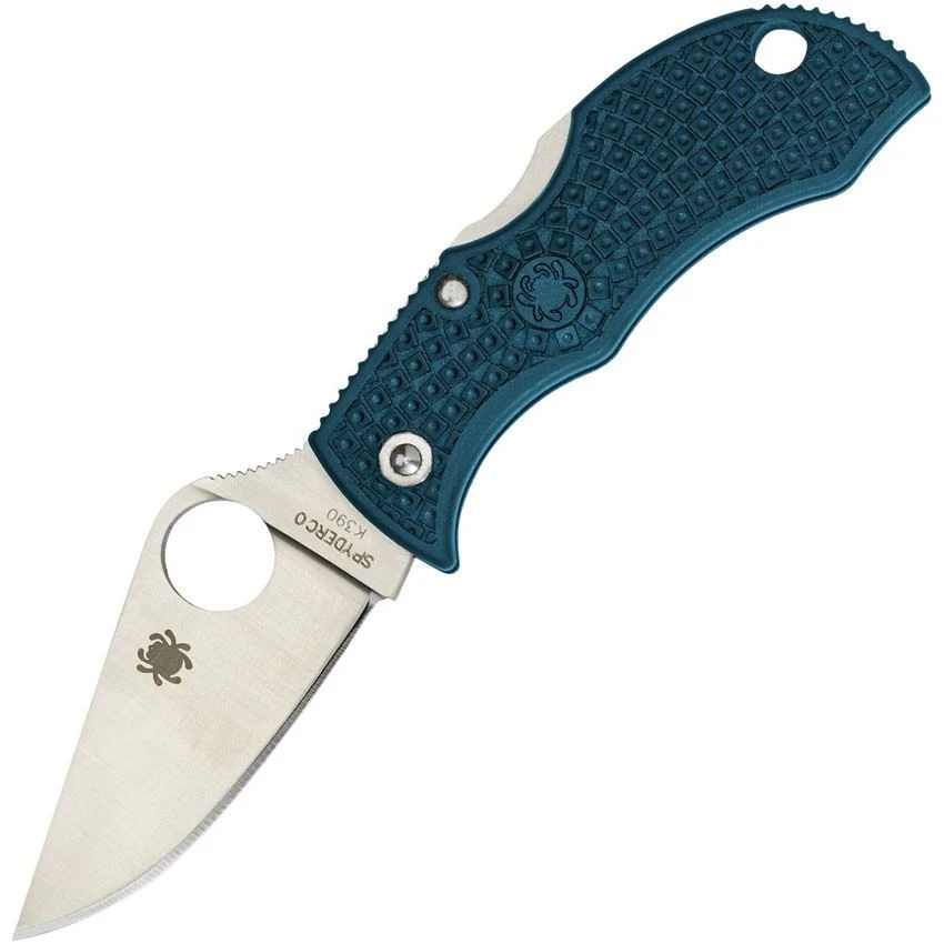 Spyderco MFPK390 Manbug Lockback Knife Blue 1 Spyderco MFPK390 Manbug Lockback Knife Blue
