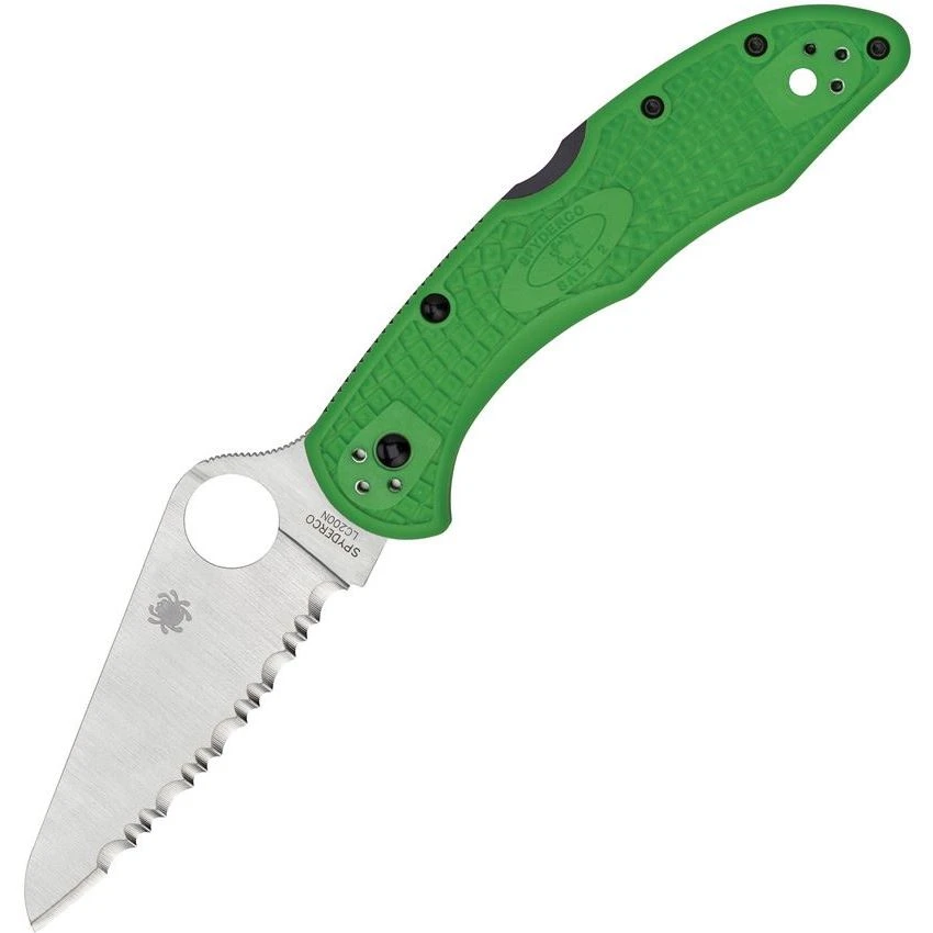 Spyderco 88FSGR2 Salt 2 Lockback Knife 1 Spyderco 88FSGR2 Salt 2 Lockback Knife