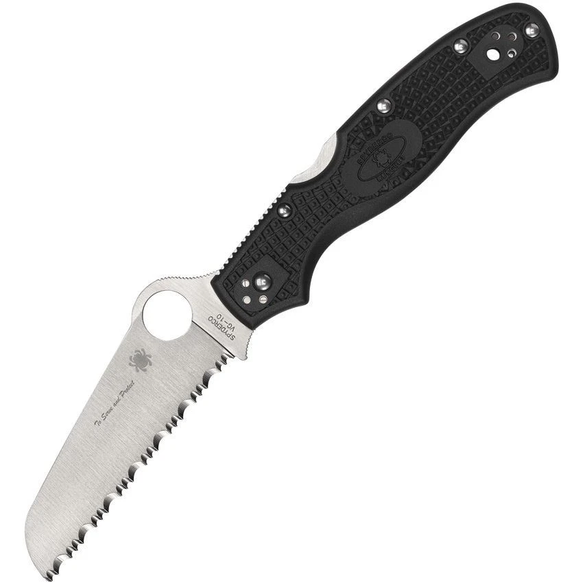 Spyderco 14FSBKBL3 Rescue 3 Lockback Black 1 Spyderco 14FSBKBL3 Rescue 3 Lockback Black