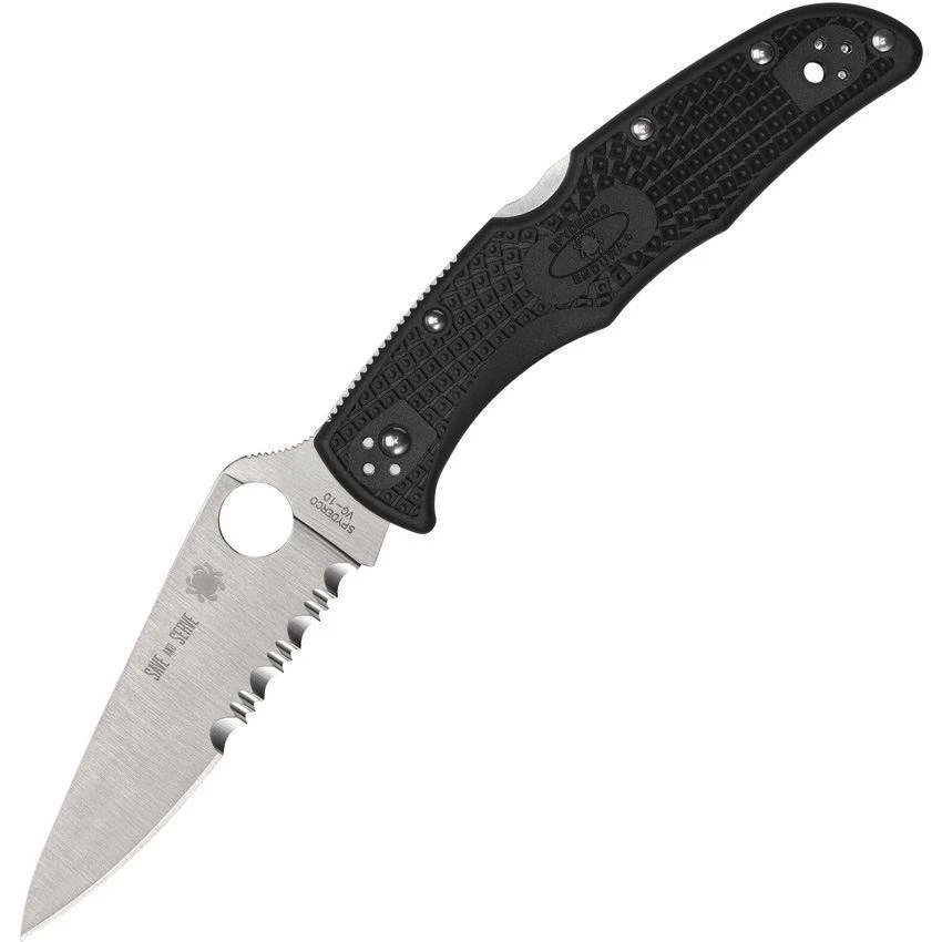 Spyderco 10FPSBKRD Endura 4 Lockback Black 1 Spyderco 10FPSBKRD Endura 4 Lockback Black