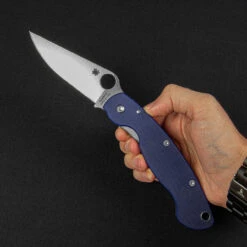 Spyderco Mili Model CPM S110V Folding Knife 7 Spyderco Mili Model CPM S110V Folding Knife -Spyderco Knives SC36GPDBL.1 87173.1695656523.1280.1280 22600.1695724104