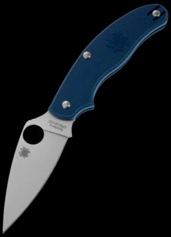 Spyderco UK Penknife Lightweight Dark Blue CPM SPY27 -Spyderco Knives SC94PCBL 32877.1694442612